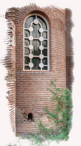 Drain hole of the church.